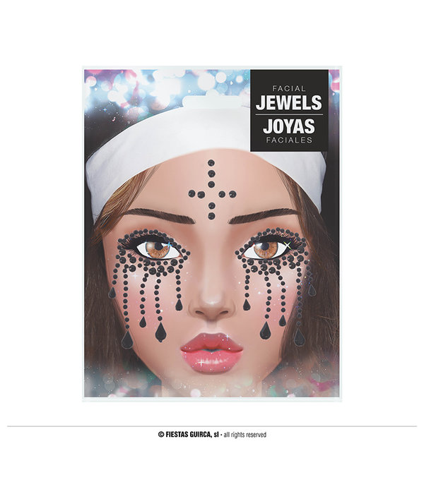 Gezichtsjuwelen Stickers Halloween