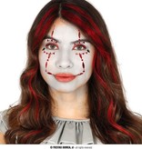 Gezichtsjuwelen Stickers Horror Clown