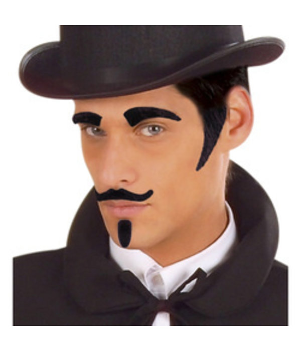 Wenkbrauwen + Bakkebaard + Snor + Sik