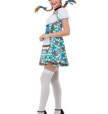 Oktoberfest Jurk Blauw Bierpullen Pretzel