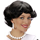 Pruik Audrey zwart