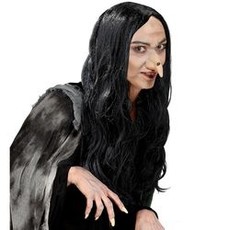 Pruik Heks Amelia zwart
