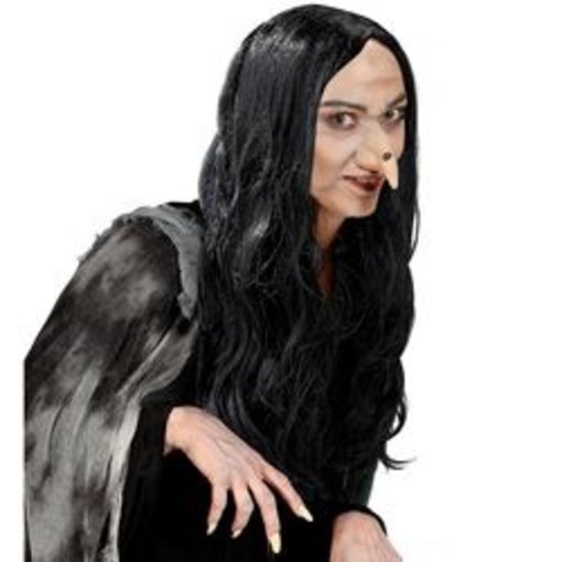 Pruik Heks Amelia zwart