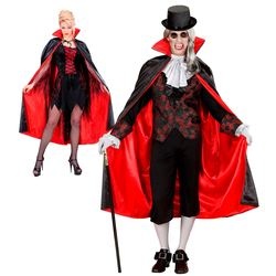 Luxe cape met kraag 135 cm