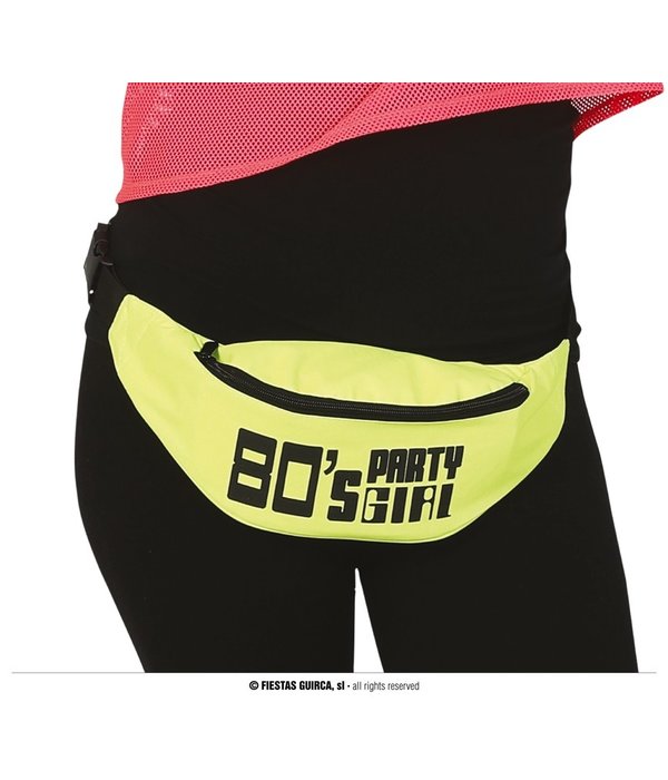Heuptasje 80's Party Girl Geel