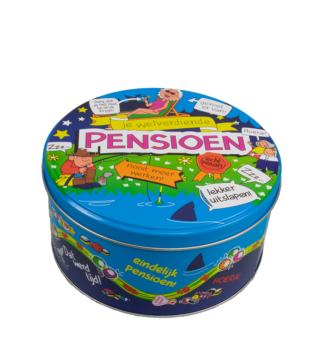 Trommel pensioen (14x7,5 cm) afbeelding