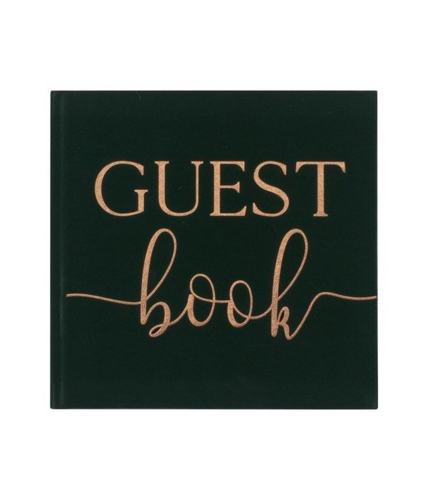 Bruiloft Gastenboek Groen Velvet Luxury