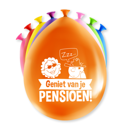 Party ballonnen Pensioen Mix Kleuren