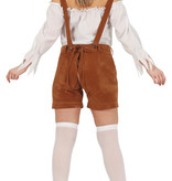 Dames Tiroler Lederhose Bruin