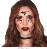 Gezichtsjuwelen Stickers Vampier