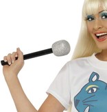 Microfoon zilver glitter