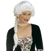 Pruik Hertogin Josephine wit