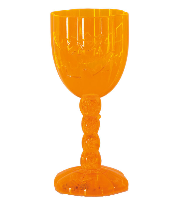 Halloween Wijnglas Oranje