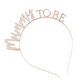 Mummy To Be Hoofdband Rosegoud Metaal