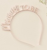 Mummy To Be Hoofdband Rosegoud Metaal