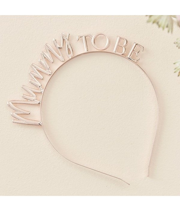 Mummy To Be Hoofdband Rosegoud Metaal