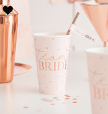 Team Bride Blush Partybekers Rosegoud