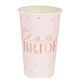 Team Bride Blush Partybekers Rosegoud