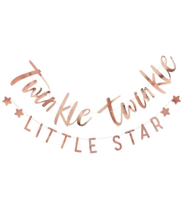 Twinkle Twinkle Rose Goude Vlaggenlijn