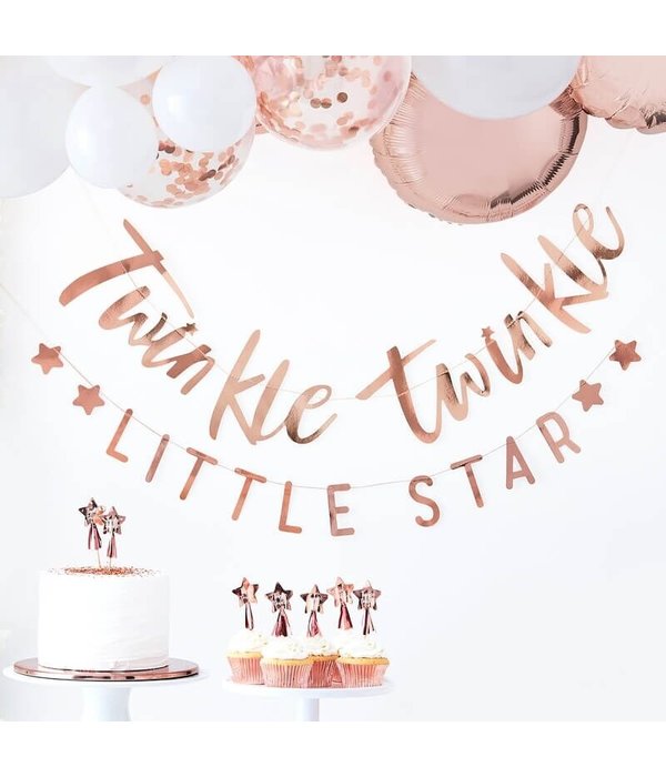 Twinkle Twinkle Rose Goude Vlaggenlijn