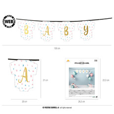 Letterslinger 'Baby Rompertjes (130cm)