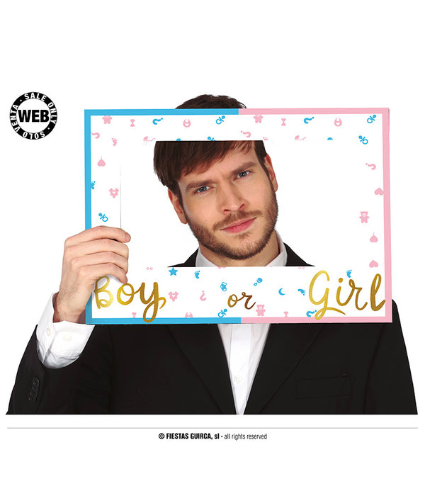 Photo Frame 'Boy or Girl' Gender Reveal