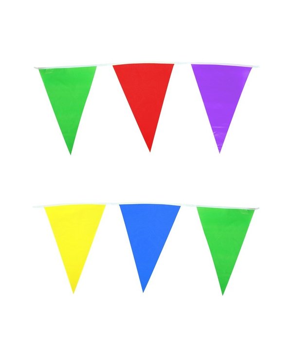 Vlaggenlijn diverse kleuren 10m