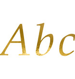 Letter Stickers Goud