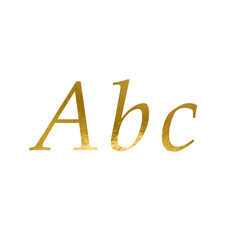 Letter Stickers Goud