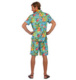 Kostuum Hawaii Blauw Heren