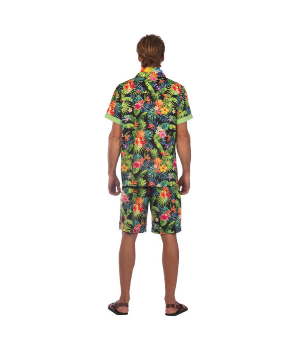 Kostuum Hawaii Zwart Heren