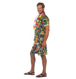 Kostuum Hawaii Zwart Heren