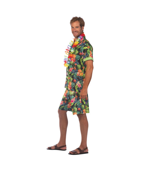 Kostuum Hawaii Zwart Heren