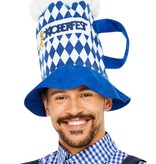 Bierhoed Oktoberfest Blauw Wit