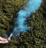 Gender Reveal Rookkanon Blauw