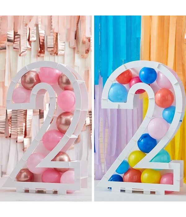 Ballon Mozaïek kit Cijfer 2