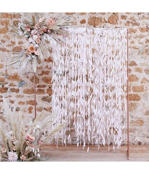 Roze Bladlint Backdrop Decoratie