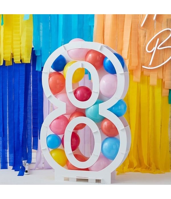 Ballon Mozaïek kit Cijfer 8