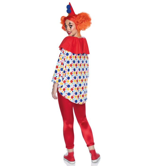 Poncho Clown Met Hoed