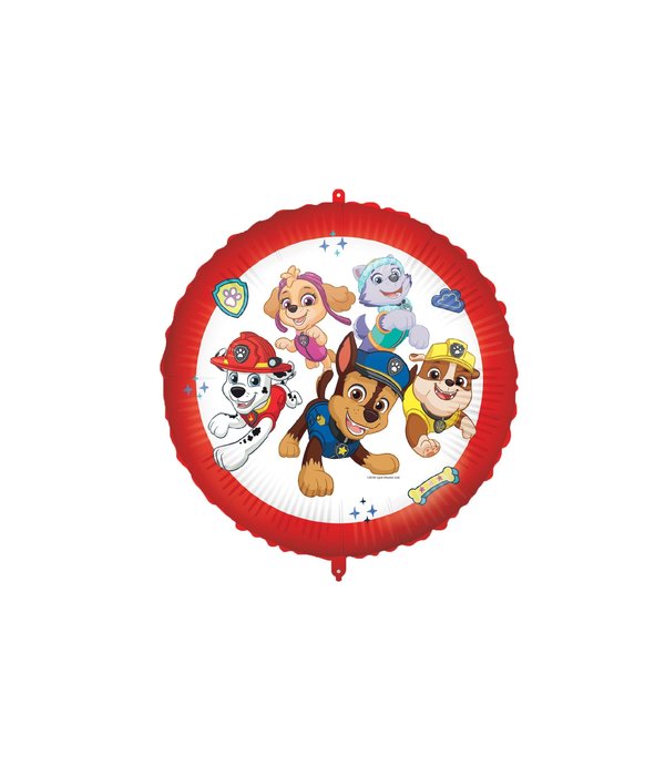 Folieballon Paw Patrol Rond (46cm)