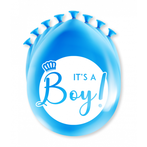 Ballonnen 'It's A Boy' Babyshower (8st)