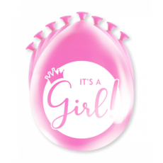 Ballonnen 'It's A Girl' Babyshower (8st)