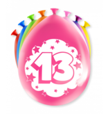 Party Ballonnen 13 Jaar (8st)