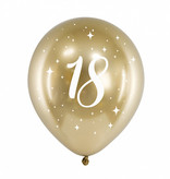Glossy Ballonnen 18 goud (6st)