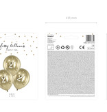 Glossy Ballonnen 21 goud (6st)