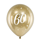 Glossy Ballonnen 60 goud (6st)