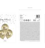 Glossy Ballonnen 70 goud (6st)
