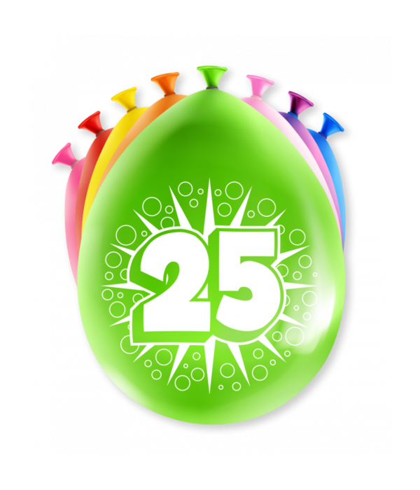 25 Jaar Ballonnen (8st)