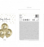 Glossy Ballonnen 80 goud (6st)