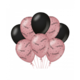 Ballonnen Congrats Roze/Zwart (8st)